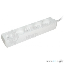 Удлинитель Iek WYP10-06-05-05-N У5 5 мест 2Р/5 метров 2х0.75 мм2 10А/250 IEK