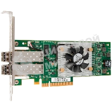 Контроллер Qlogic QLE2672-CK 16Gb Dual Port FC HBA x8 PCIe LC multi-mode optic