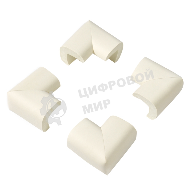 Мягкие накладки-протекторы для мебели (34x11x50 мм) 4 шт.