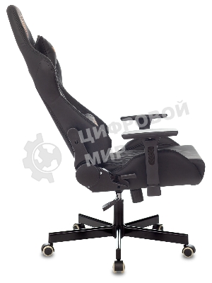 Кресло Knight ARMOR черный, экокожа, 120 кг, механизм качания