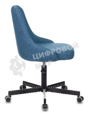 Кресло компьютерное Бюрократ CH-340M сердитое море 38-415, крестовина металл
