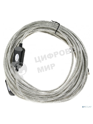 Кабель удлинитель Aopen активный ACU823-15M, USB2.0-repeater AM/AF 15м