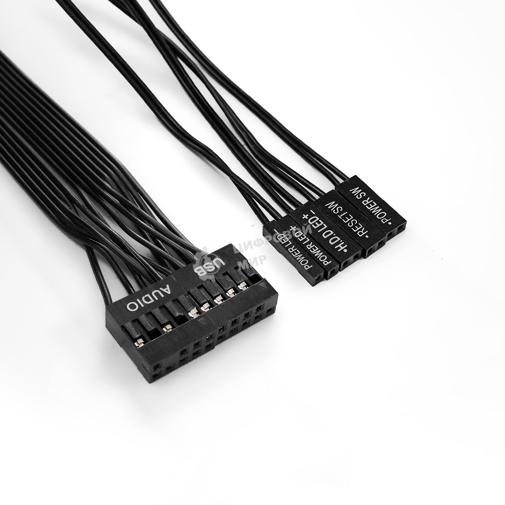 Компьютерный корпус Miditower ExeGate AA-440-AA500 (ATX, AA500 8 см, 2*USB, аудио)