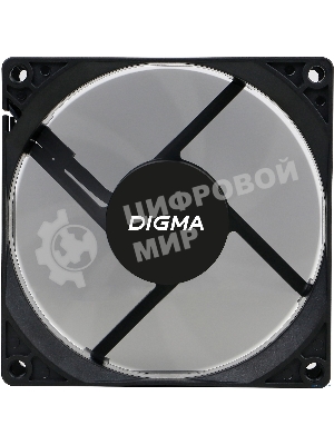 Вентилятор для корпуса Digma DFAN-90 черный, 90 мм, 1800 об/мин, 23 дБ, 3 pin