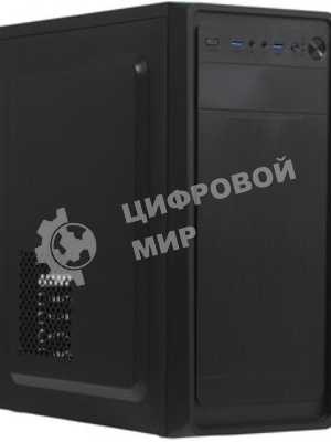 Компьютерный корпус Miditower ExeGate XP-332UC-UNS350 (ATX, БП UNS350 с вент. 12см, 2хUSB 3.0/1хTypeC, аудио, черный)