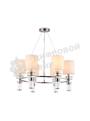 Люстра Ambrella light LH71291/6 SN/WH никель/белый E14/6 max 40W D680*730