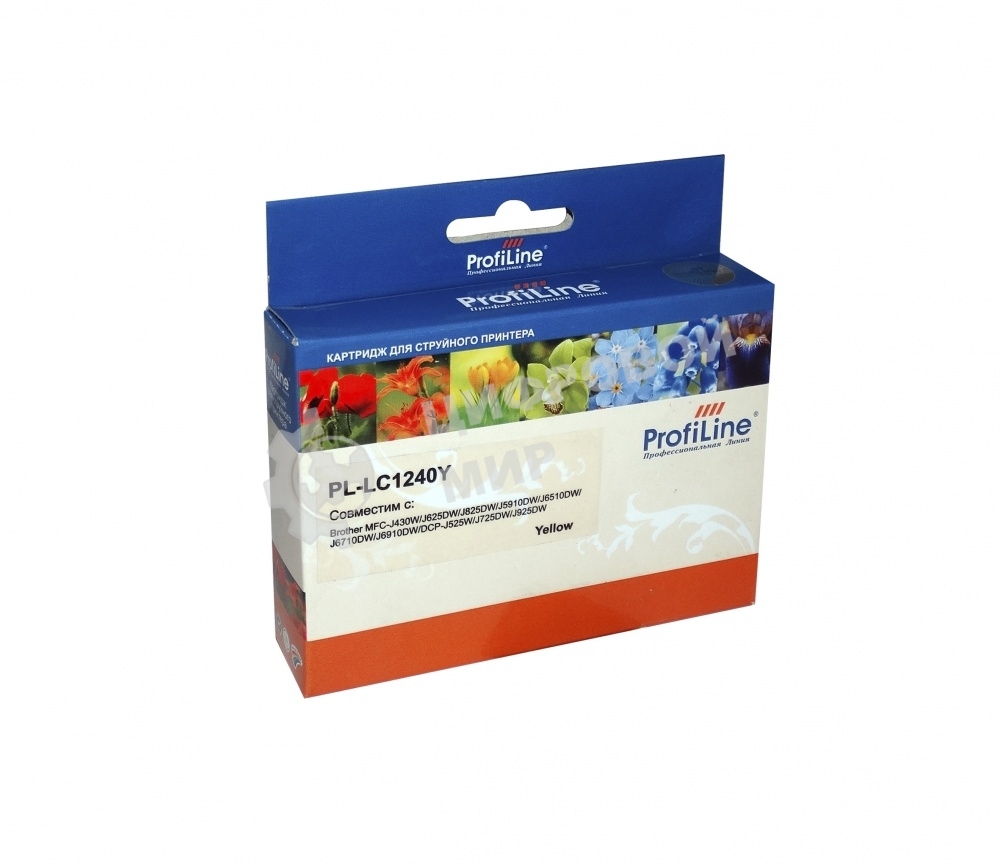 Картридж струйный для принтеров Brother PL-LC1240Y MFC-J6510DW/6710DW/6910DW/DJ525 Yellow водн ProfiLine