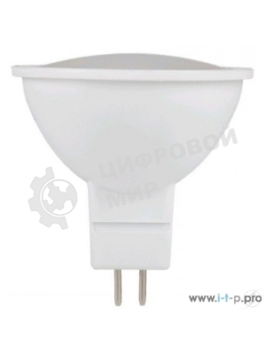 Лампа светодиодная IEK LLE-MR16-5-230-30-GU5 ECO MR16 5Вт 3000К теплый белый GU5.3 450лм 230-240В