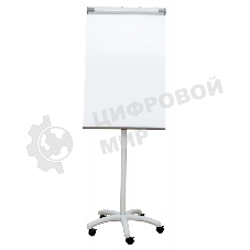 Флипчарт Cactus CS-FCR-M67x105 магнитно-маркерная меламиновая 67x105см на роликах