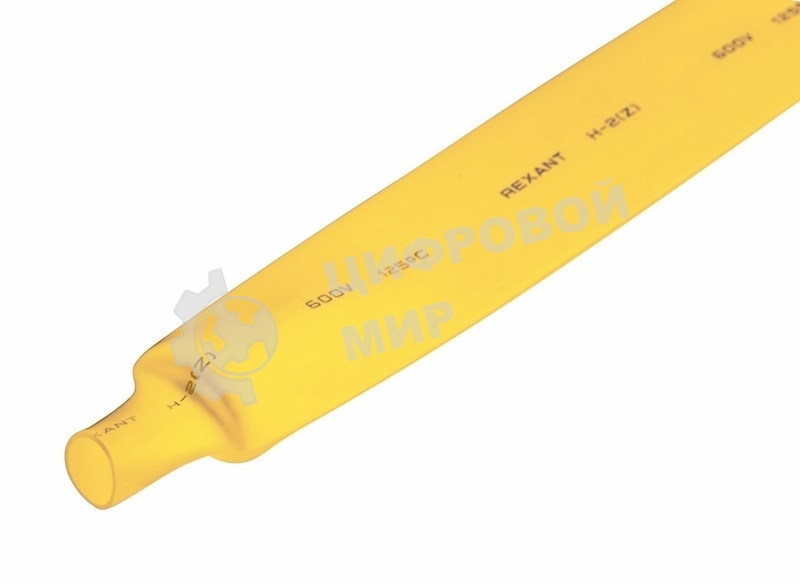 Трубка термоусадочная Rexant 20.0/10.0 1м желтый