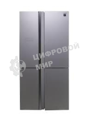Холодильник Sharp SJ-FS97VSL серебристый трехкамерный 393/207 л морозилка снизу