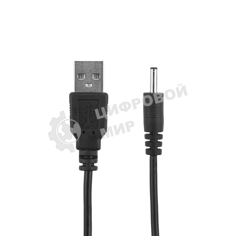 Кабель Rexant USB штекер - DC разъем питание 1,4х3,4 мм, спираль 1,5 м