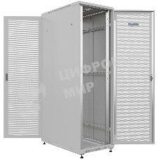 Шкаф серверный NTSS Премиум (NTSS-R42U60100PD/PD) напольный 42U 600x1000мм пер.дв.перфор. задн.дв.перфор. 900кг серый IP20 сталь