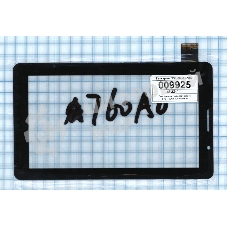 Сенсорное стекло (тачскрин) FPC-0760A0-V01, черное