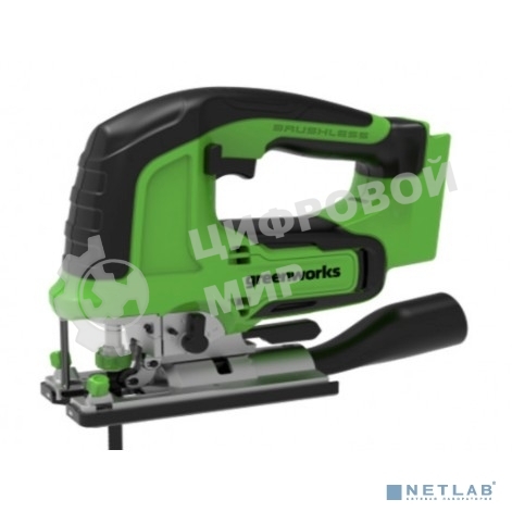 Лобзик электрический аккумуляторный GreenWorks GD24JS, 24V, бесщеточный без АКБ и ЗУ