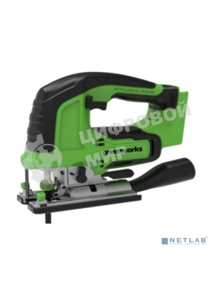Лобзик электрический аккумуляторный GreenWorks GD24JS, 24V, бесщеточный без АКБ и ЗУ