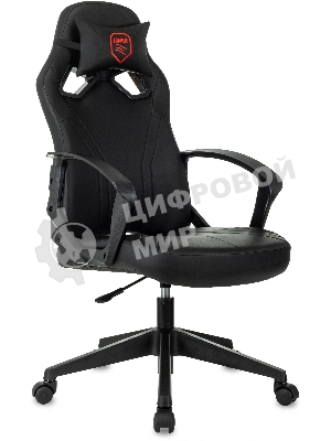 Кресло игровое Бюрократ Zombie 50 черный эко.кожа крестов. пластик