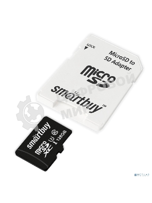 Карта памяти micro SDXC Smartbuy 128GB U3 V30 A1 Advanced R/W up to 90/55 с адапт (SB128GBSDU1A-AD)