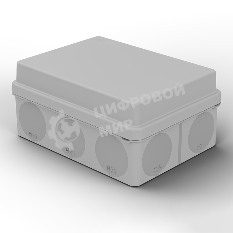 Коробка распаячная Rexant для прямого монтажа ОУ, HF, 150х110х70мм, IP67 (мембранные вводы)