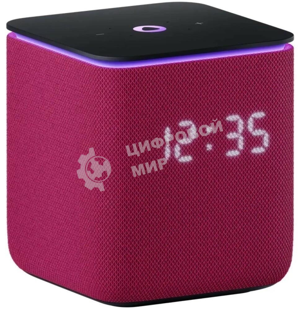 Умная колонка Яндекс Станция Миди, ZigBee, 24Вт, с голосовым ассистентом Алиса на YaGPT, малиновый