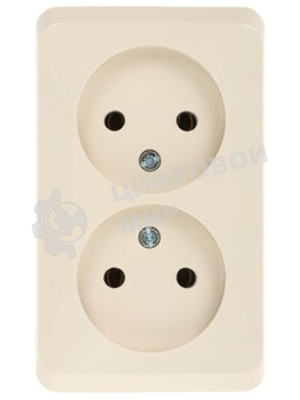 Розетка 2-ая б/з без шторок PA16-005K Schneider Electric ЭТЮД О/У Кремовый