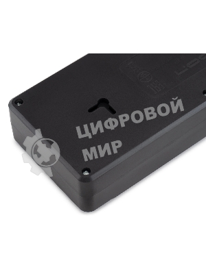 Сетевой фильтр Ippon BK-8-EU-3-10-B 3 м, 8 розеток, черный, коробка