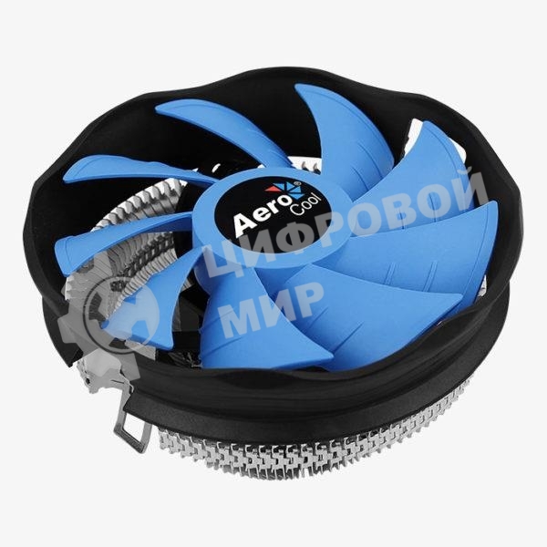 Кулер для процессора AeroCool/Formula Verkho Plus серебристый/черный, 120 мм, алюминий, 2000 об/мин, 26.5 дБ, 4 pin, 110 Вт, 68 мм