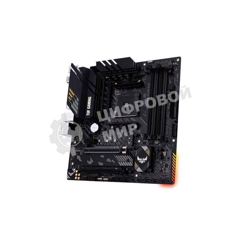 Материнская плата ASUS TUF GAMING B550M-PLUS, AM4, AMD B550, 4xDDR4, 4xSATA, 2xM.2, 1xPCIe 4.0 x16, 1xPCIe 3.0 x16, 1xPCIe x1, 1xHDMI, 1xDP, 1x 2.5Gb LAN, 4xUSB-A 3.2 Gen 1, 1xUSB-A 3.2 Gen 2, 2xUSB-A 2.0, 1xUSB-C 3.2 Gen 2, 5x3.5 мм, 7.1, mATX