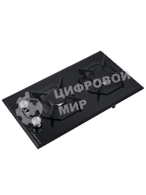 Газовая варочная панель Maunfeld EGHG.32.2CB/G, 2 конфорки, закаленное стекло, черный