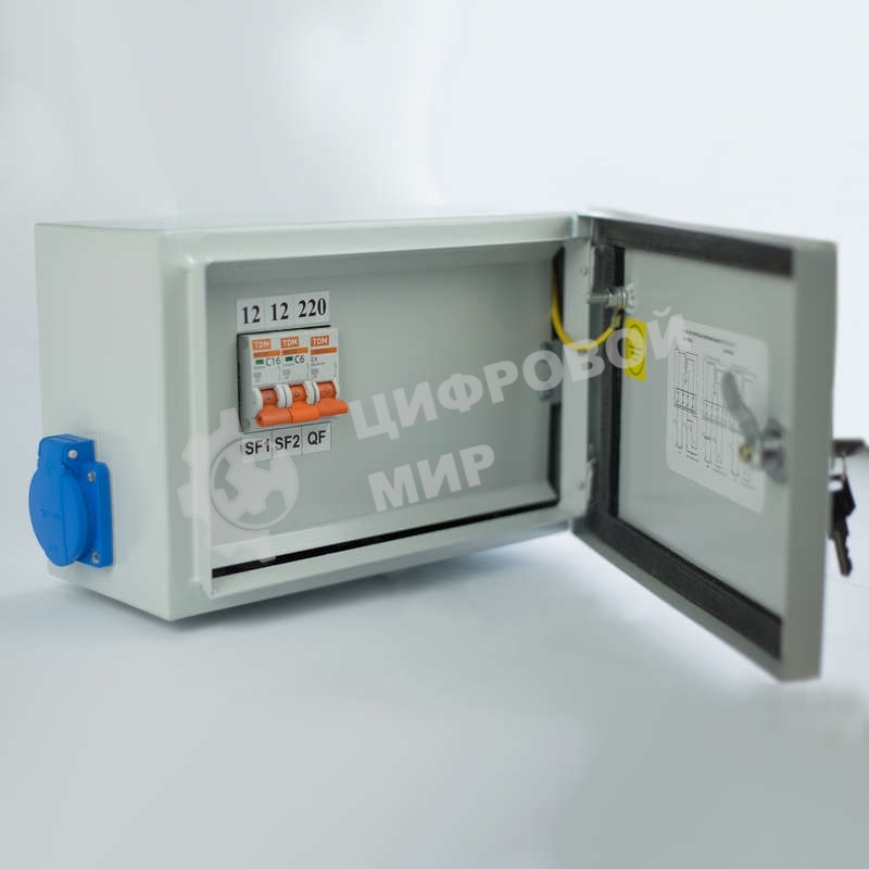 Ящик с понижающим трансформатором ЯТП 0.25 220/36В (3 авт. выкл.) IP54 Кострома ОС0000016261
