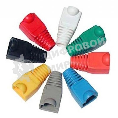 Защитные колпачки для кабеля 6,0мм cat.5, на соединение коннектора с кабелем, зеленый, 100 шт. в пчк