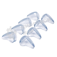 Прозрачные треугольные накладки-протекторы для мебели (3x2x1.5 см). 8 шт.