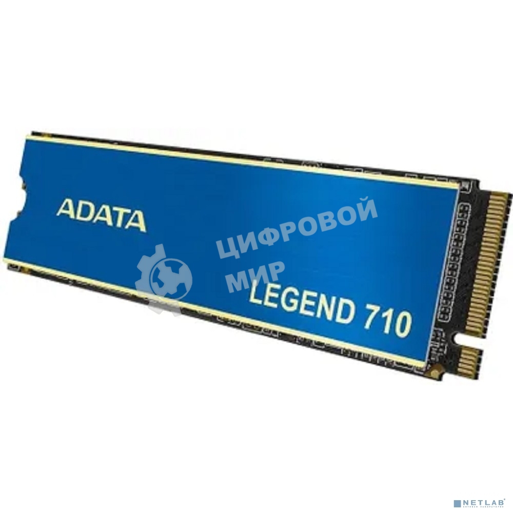 Накопитель SSD ADATA LEGEND 710, 512Gb, PCIe 3.0 x4, M.2 2280, NVMe, R/W 2400/1600, с радиатором