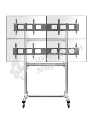 Напольный мобильный стенд ONKRON FSPRO2L-22 для видеостен 2х2 4 x 40”- 50