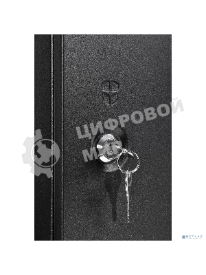 Шкаф телекоммуникационный настенный разборный ЦМО ЭКОНОМ 18U (600 520) дверь металл, черный