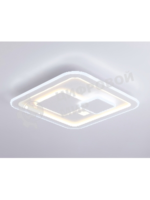 Светильник Ambrella light FA7712 WH белый 3000K-6400K 99W 480*480*60 (ПДУ РАДИО 2.4G)