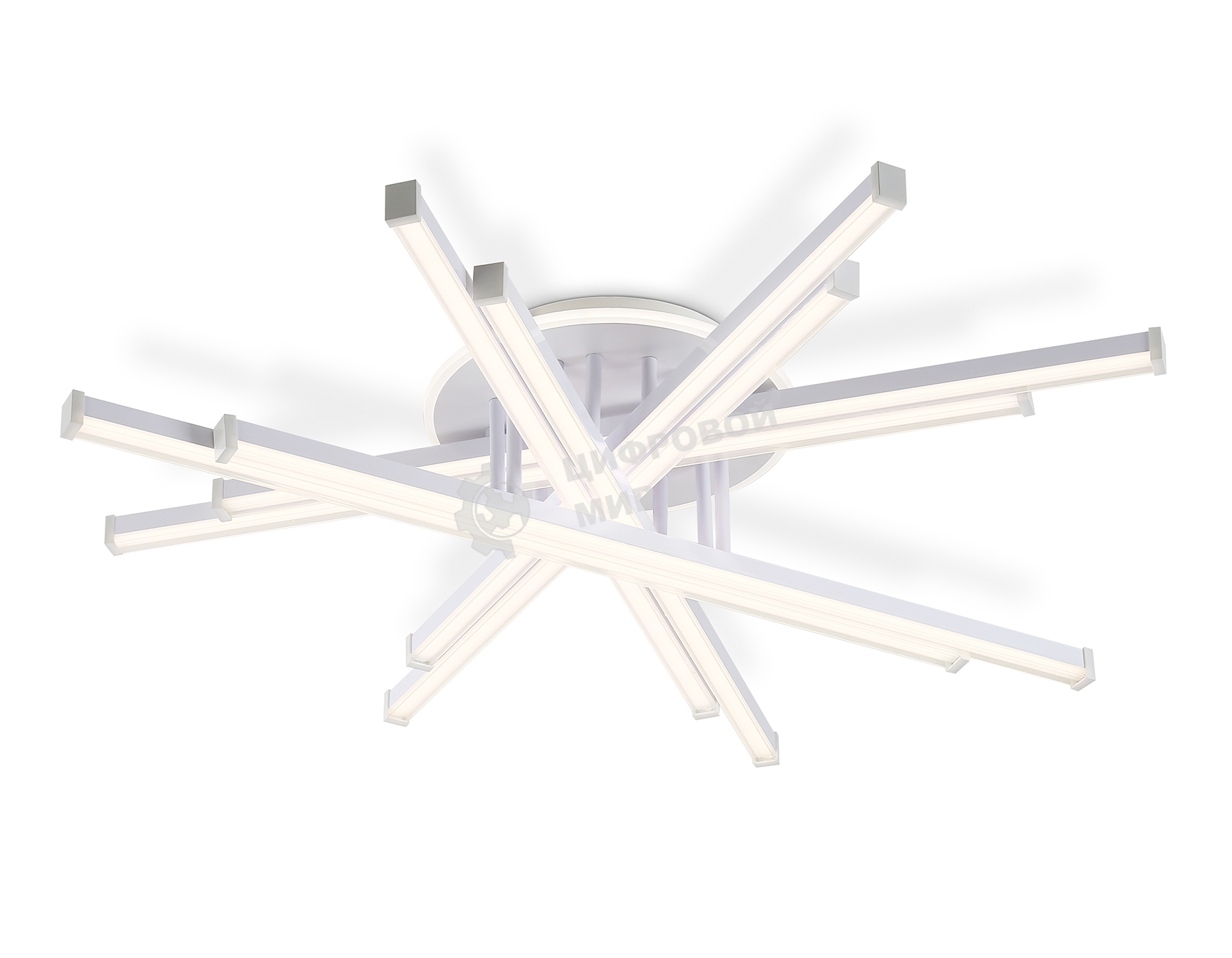 Потолочный светодиодный светильник Ambrella light FL6275 WH белый 134W 3000K-6400K 800*800*165 (ПДУ ИК)