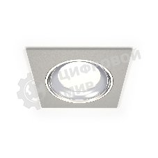 Комплект встраиваемого светильника Ambrella light XC7633061 SGR/PSL серый песок/серебро полированное MR16 GU5.3 (C7633, N7022)