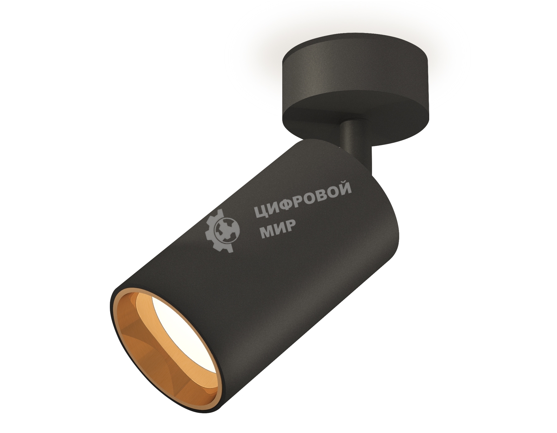 Светильник Ambrella Light XM6323004 SBK/PYG черный песок/золото желтое полированное MR16 GU5.3 (A2210, C6323, N6113)