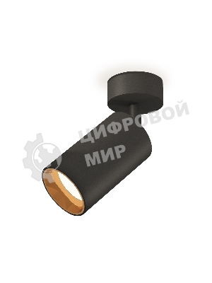Светильник Ambrella Light XM6323004 SBK/PYG черный песок/золото желтое полированное MR16 GU5.3 (A2210, C6323, N6113)