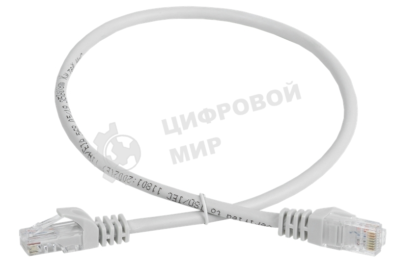 Шнур коммутационный Cat.5e UTP 0,5м серый GENERICA