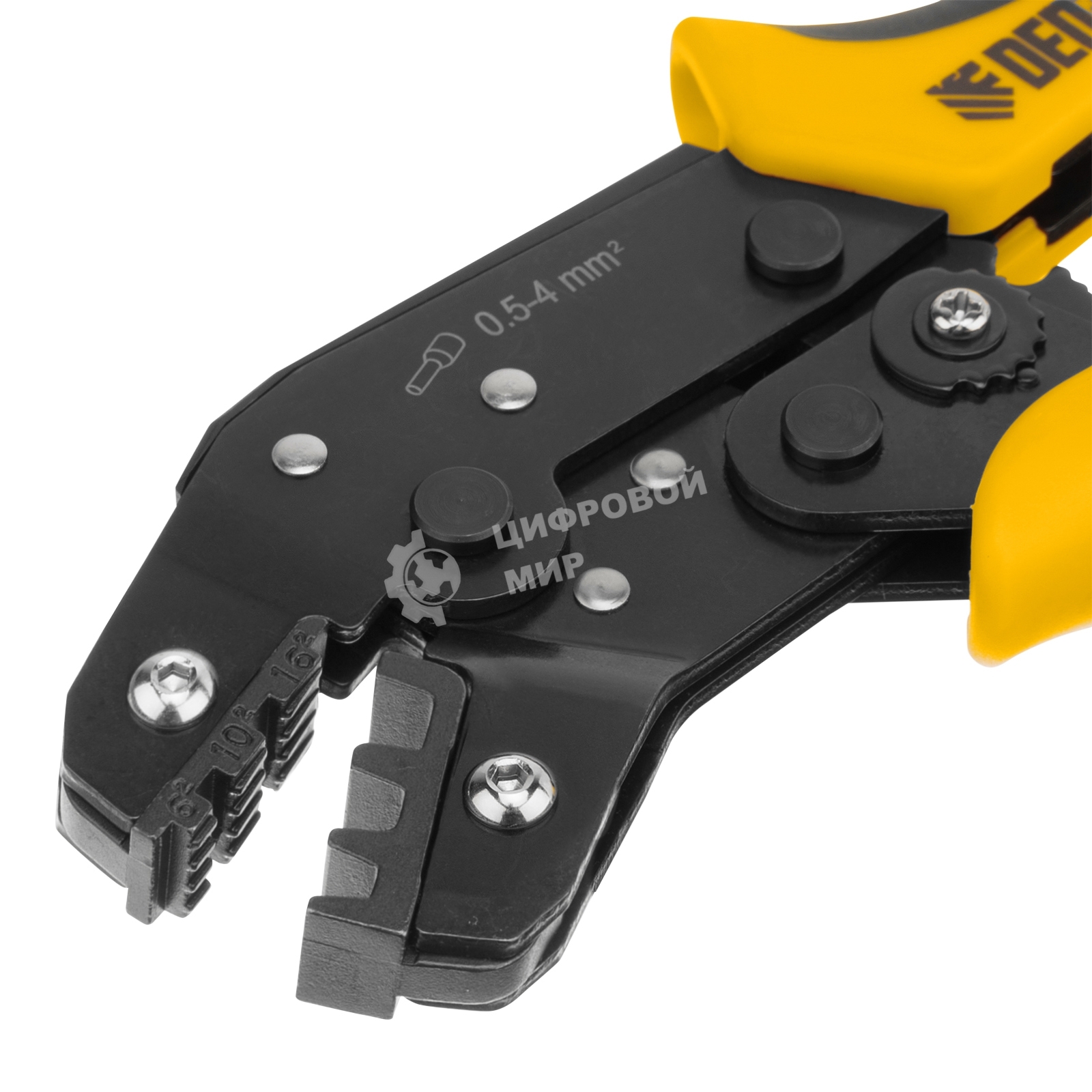 Клещи для обжима наконечников штыревых Denzel НШВ, НШВИ, НШВИ-2, 6-16 мм2