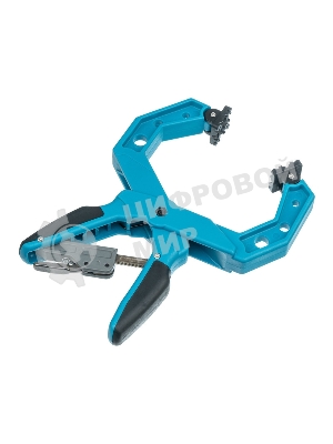 Струбцина Gross 20805 клещеобразная пластиковый корпус храповый механизм жесткой фиксации 4''/100м