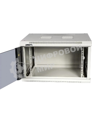 Шкаф настенный серии Pro, 12U 600x600, стеклянная дверь