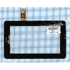 Сенсорное стекло (тачскрин) GM070004G1-FPC-2, черное