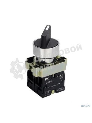 Переключатель LAY5-BD25 на 2 полож. черный I-O станд. ручка IEK BSW60-BD-2-K02