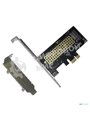 Переходник ORIENT C302E PCI-Ex1->M.2 M-key NVMe SSD, тип 2230/2242/2260/2280, 2 планки крепления в комплекте (31152)