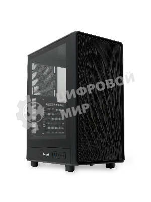 Компьютерный корпус без блока питания HSPD M510, Mesh Mid Tower, черный, TG, 0.5 SPCC, no fans ATX, mATX, mITX 180/280/160мм 1x2.5
