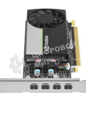 Видеокарта PNY GPU NVIDIA VCNT1000-8Gb-SB PCI-Express 3.0 x16, LP8 Gb GDDR6 128-bit, 4x Mini DP 1.4, 1x LP bracket.