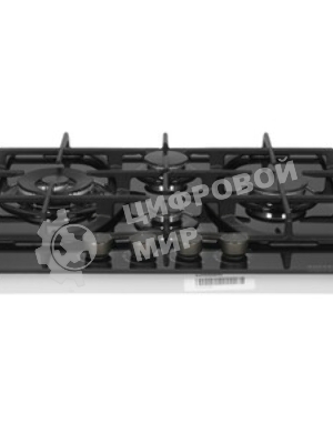Варочная поверхность Kuppersberg FG 68 B газ, High-Tech, 60 см, автоматический электроподжиг, газ-контроль, форсунки под сжиженый газ, механическое/сенсорное управление, таймер, блокировка панели управления, подсветка панели управления, SABAF конфорки, чугунные решетки, цвет черный, цвет фурнитуры черно-серебристый